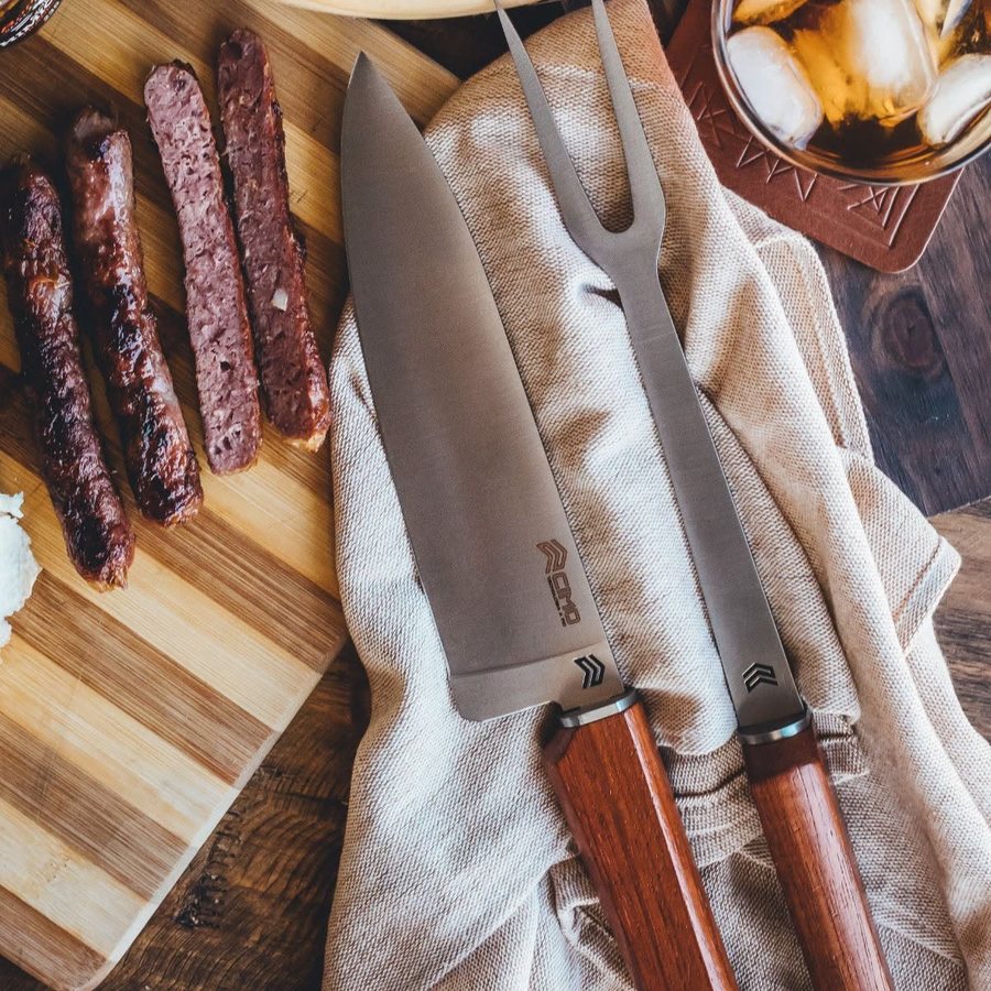 Imagem de Faca e Garfo de Churrasco
