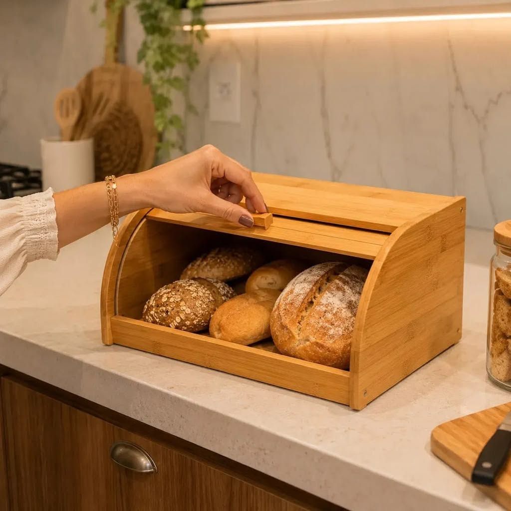 Imagem de Porta-Pães de Bambu